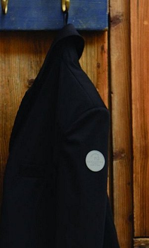 Black show-jacket.